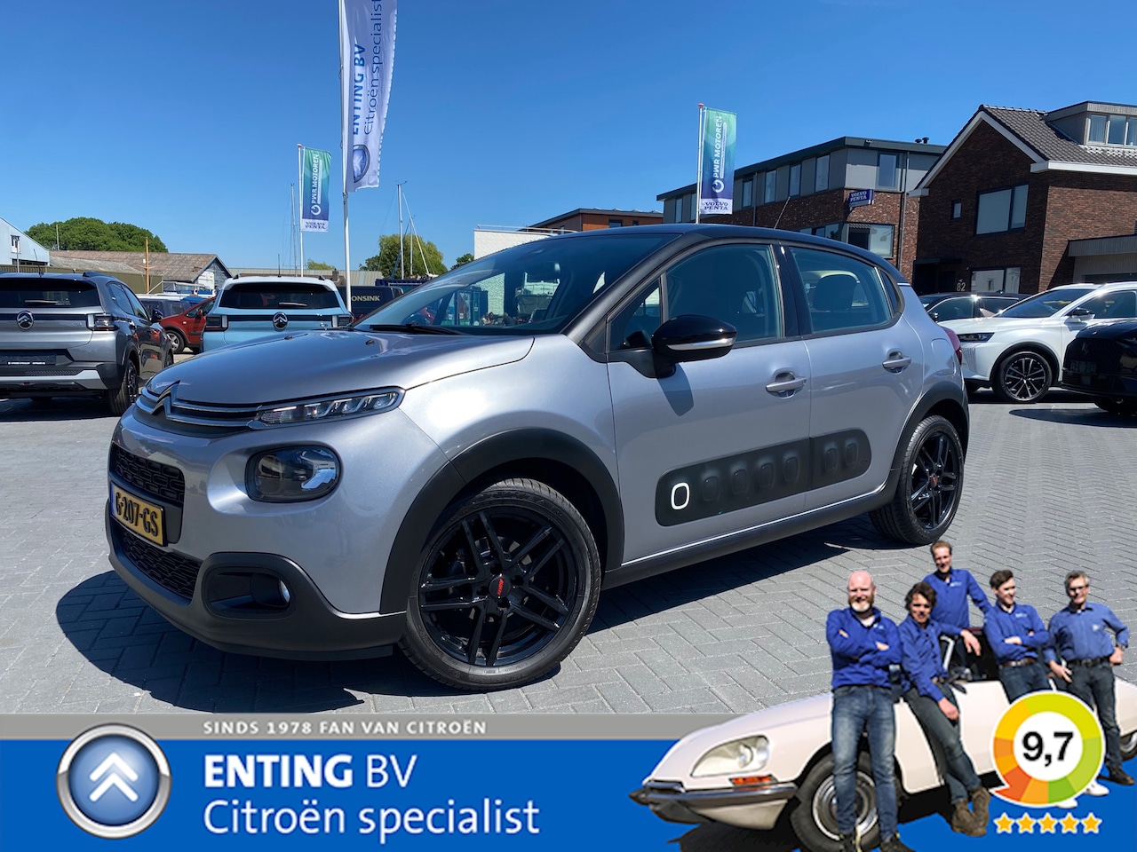 Citroën C3 - 1.2 PT 110PK SHINE NAVI CAMERA CARPLAY/ANDROID NIEUWE DISRIEM - AutoWereld.nl