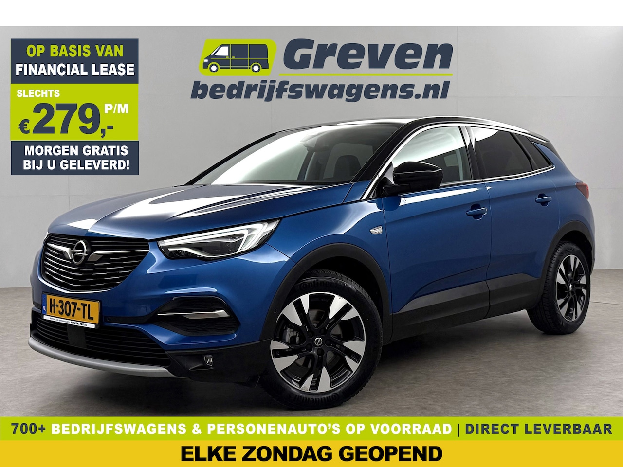 Opel Grandland X - 1.2 Turbo Ultimate Pano View LED Camera Carplay Trekhaak Navi Clima Cruise 18"LMV PDC - AutoWereld.nl