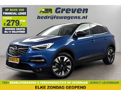 Opel Grandland X - 1.2 Turbo Ultimate Pano View LED Camera Carplay Trekhaak Navi Clima Cruise 18"LMV PDC