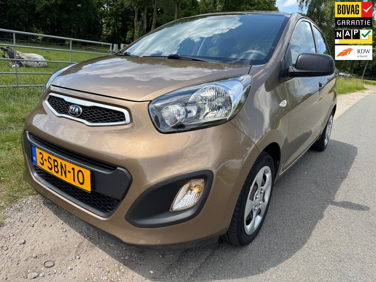 Kia Picanto - 1.2 CVVT Airco AUTOMAAT dealer onderhouden met navigatie - AutoWereld.nl