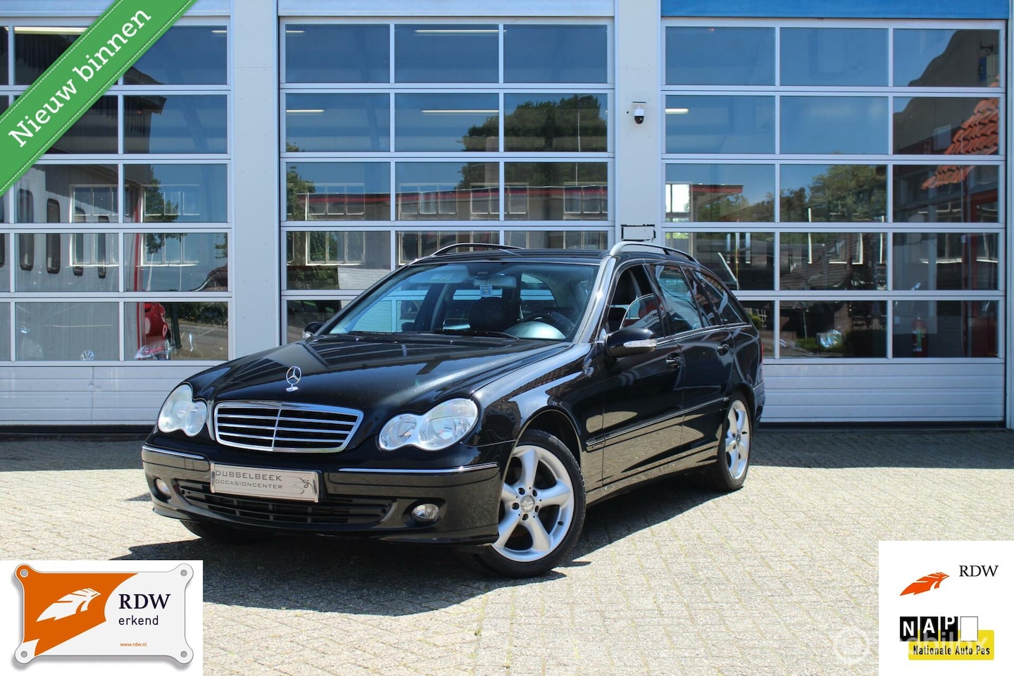 Mercedes-Benz C-klasse Combi - 200 CDI Avantgarde AUTOMAAT CRUISE CONTROL CLIMATE CONTROL/ACC/ECC (AIRCO) Half Leer Zwart - AutoWereld.nl