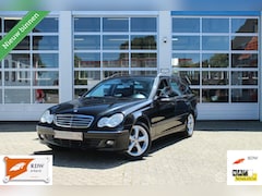Mercedes-Benz C-klasse Combi - 200 CDI Avantgarde AUTOMAAT CRUISE CONTROL CLIMATE CONTROL/ACC/ECC (AIRCO) Half Leer Zwart
