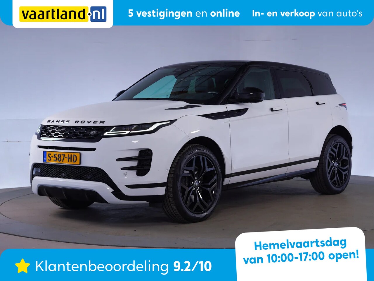 Land Rover Range Rover Evoque - 1.5 P300e AWD R-Dynamic HSE [ Panorama Leder Stoelverwarming ] - AutoWereld.nl