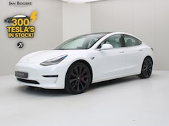 Tesla Model 3 - Performance AWD 486pk 75 kWh [ WIT LEDER+AUTOPILOT+530KM WLTP+PREMIUM AUDIO ]