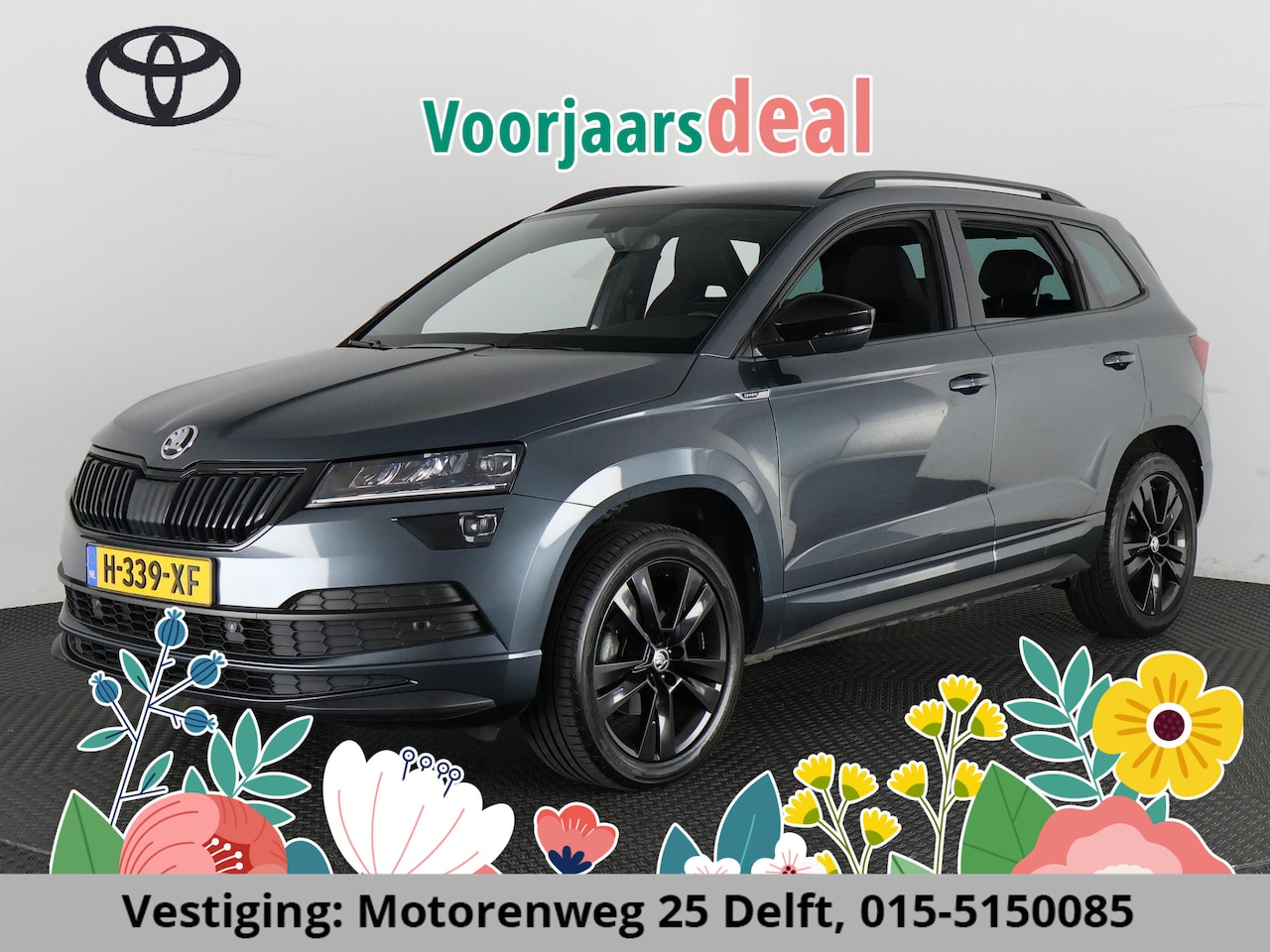 Skoda Karoq - 1.5 TSI SPORTSLINE AUTOMAAT BUSINESS 1e EIG. 100% ONDERHOUDEN TOT 2 JAAR GARANTIE ** - AutoWereld.nl