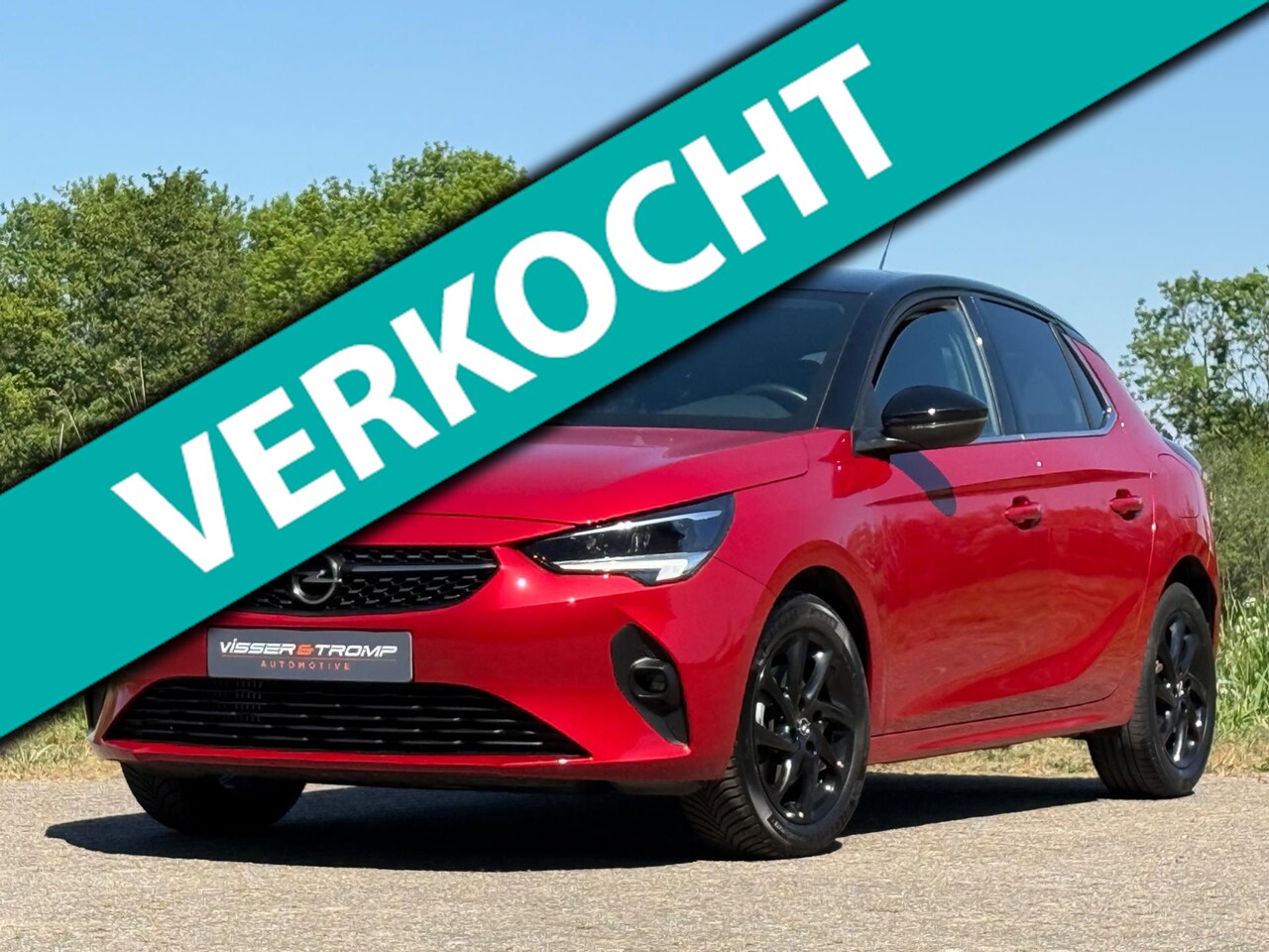 Opel Corsa - 1.2 Turbo GS Line - Peperoncino/Diamond Black - Carplay - Chique Sportief - AutoWereld.nl