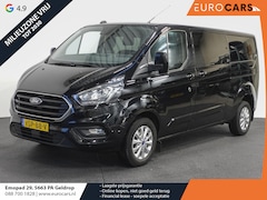 Ford Transit Custom - 300 2.0 TDCI L2H1 Limited Dubbele cabine Automaat Navigatie Airco 2 Schuifdeuren Trekhaak