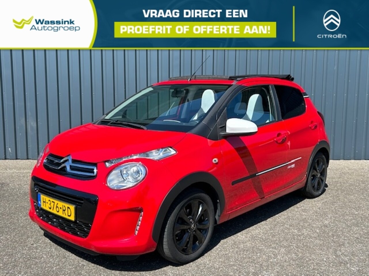 Citroën C1 - Airscape 5Drs Cabrio Urban Ride | Apple carplay | Camera | - AutoWereld.nl