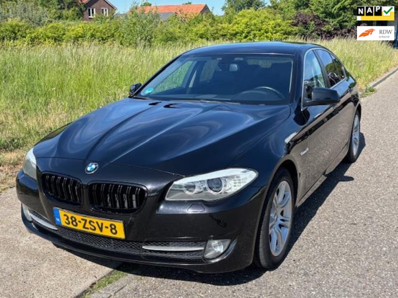 BMW 5-serie - 520i High Executive Automaat ECC Audio/Navi full map Cruisecontrol Leder Sportstoelen LMV - AutoWereld.nl