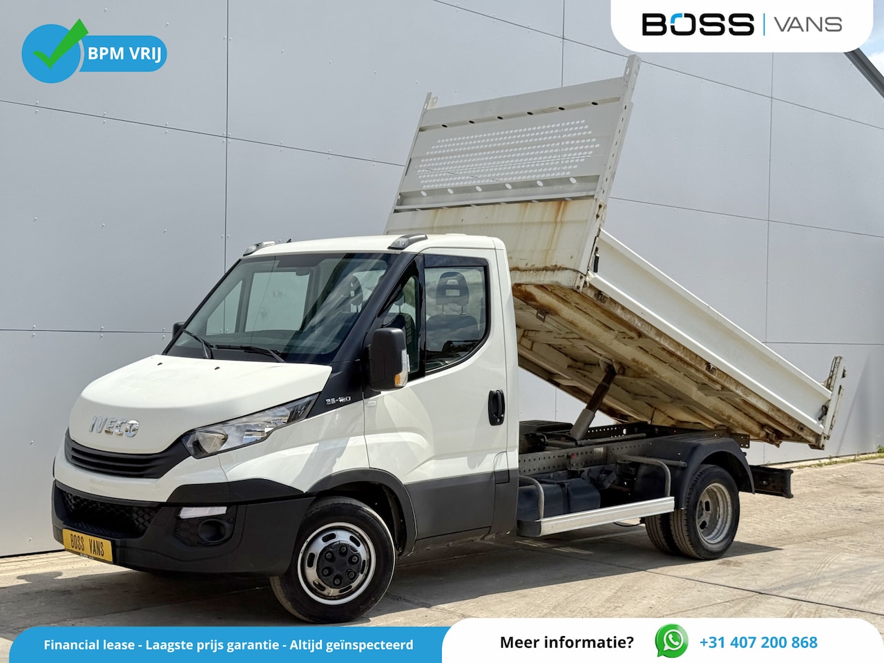 Iveco Daily - 35C12 2.3 Kipper Dubbellucht Trekhaak Airco Cruise Control Lucht Geveerde Stoel - AutoWereld.nl
