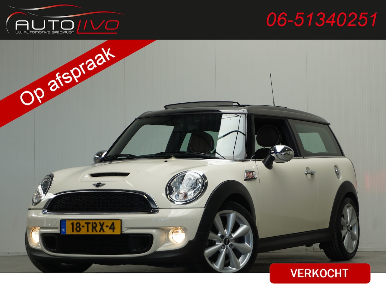 MINI Clubman - Mini 1.6 Cooper S Chili NL AUTO! 1e EIG! 184 PK! PANO XENON LEER CLIMA CRUISE PDC etc. - AutoWereld.nl