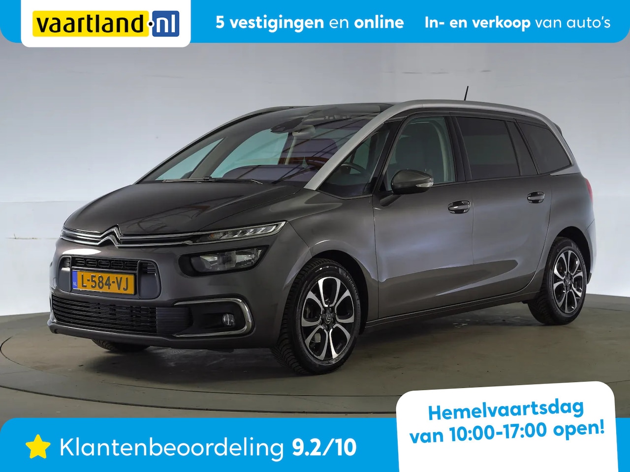 Citroën C4 SpaceTourer - 1.2 PureTech Business 7Pers Aut. [ Navi Camera Adapt.cruise ] - AutoWereld.nl