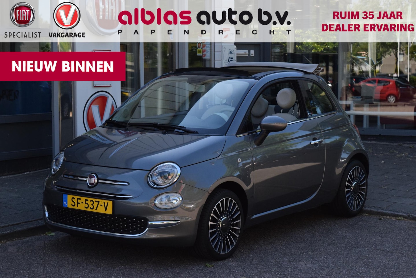 Fiat 500 C - 80pk Turbo Lounge|Nav|TFT|16"|Dealero.h| - AutoWereld.nl