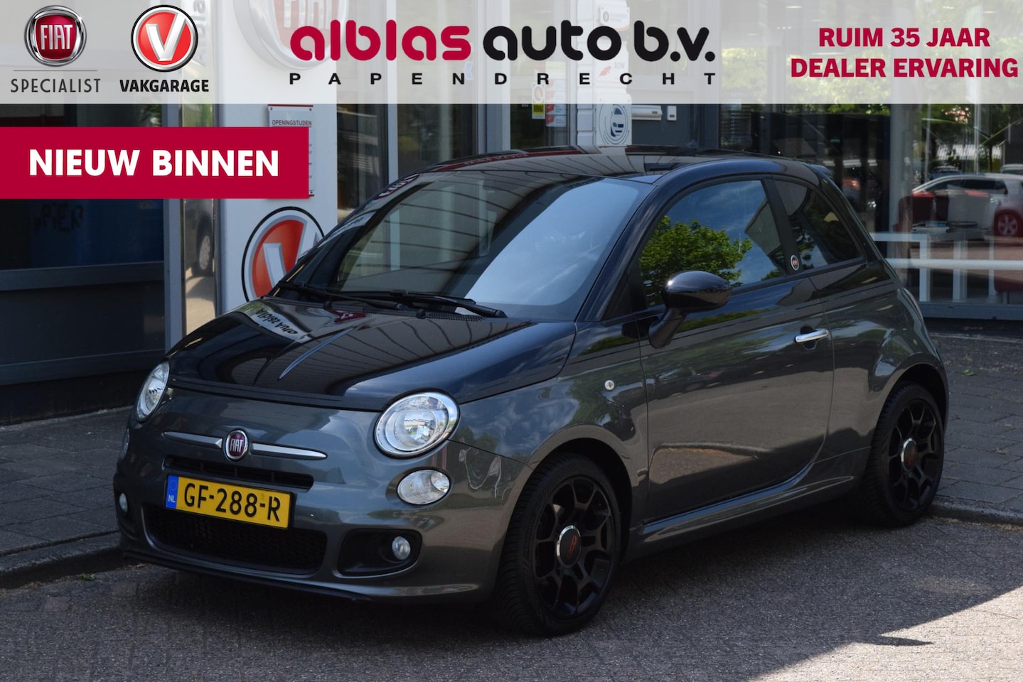 Fiat 500 - 0.9 TwinAir 500S|Bicolore|16"|Goed onderhouden - AutoWereld.nl