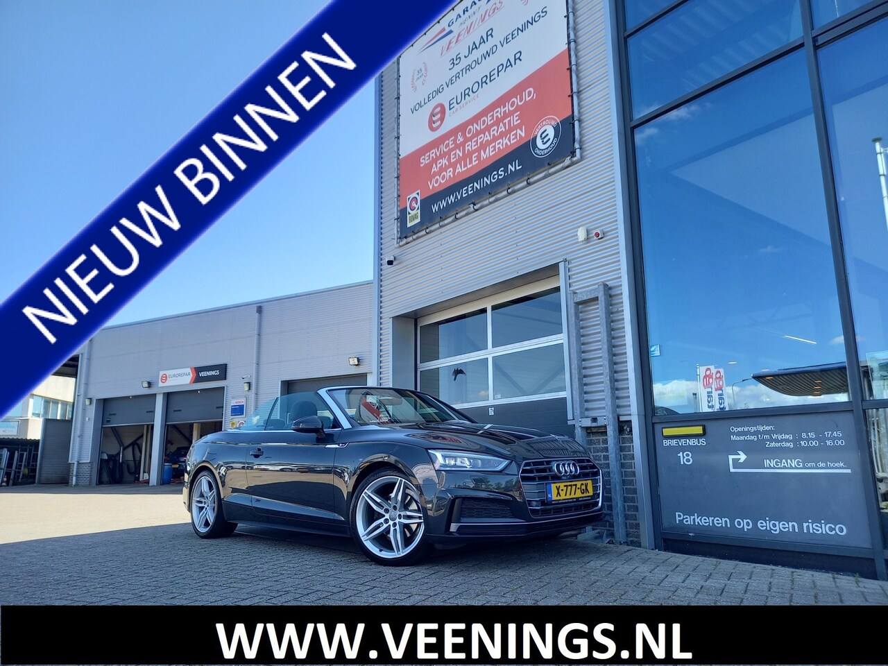 Audi A5 Cabriolet - 2.0 TFSI Launch Edition S-LINE - VIRTUAL COCKPIT - 360 CAMERA - LEER - CARPLAY / ANDROID - - AutoWereld.nl