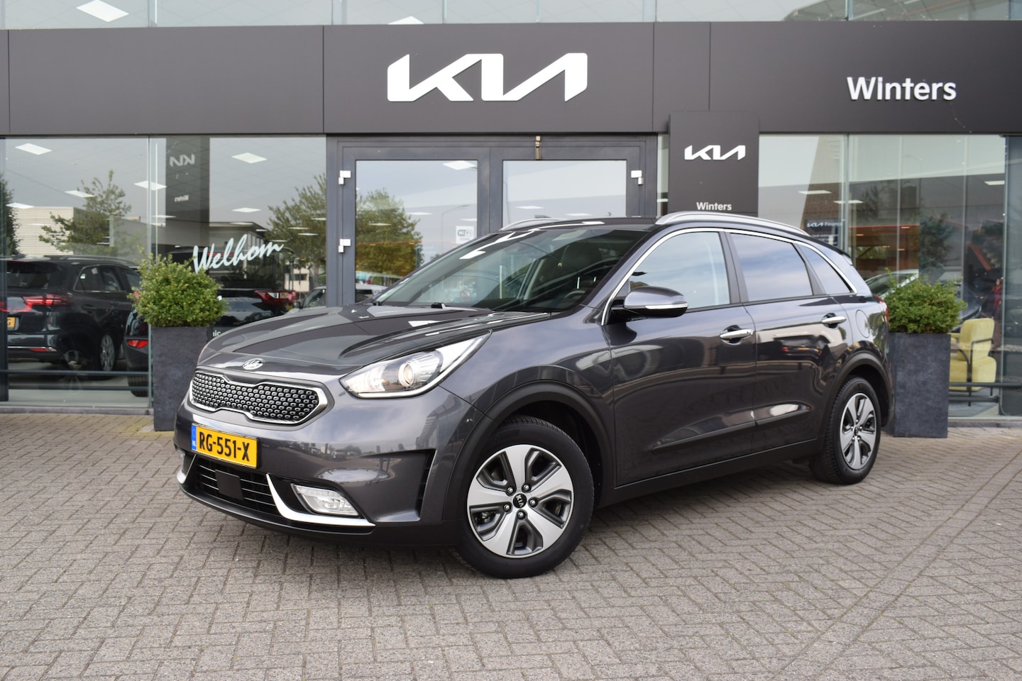 Kia Niro - 1.6i-16V Hybrid BusinessLine DCT6/Autom. Cruise Control Adaptief | Navigatie | Camera | Le - AutoWereld.nl