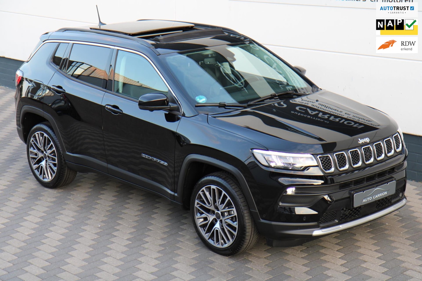 Jeep Compass - 1.5T e-Hybrid Pano 360° Camera Carplay BTW !! - AutoWereld.nl