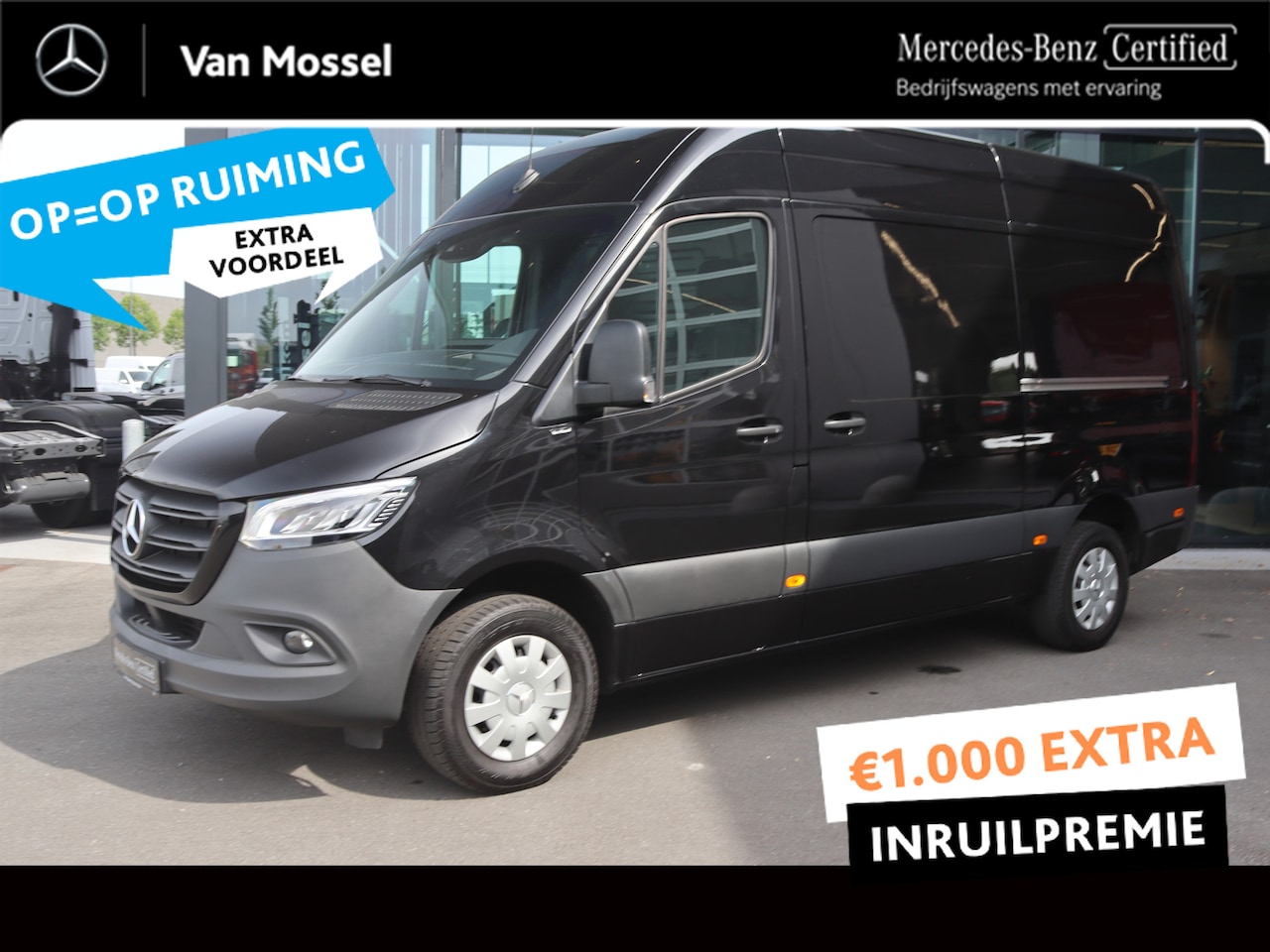 Mercedes-Benz Sprinter - 315 CDI Aut. L2H2 |NAVI/AIRCO/MBUX/2XSCHUIFDEUR | Certified - AutoWereld.nl