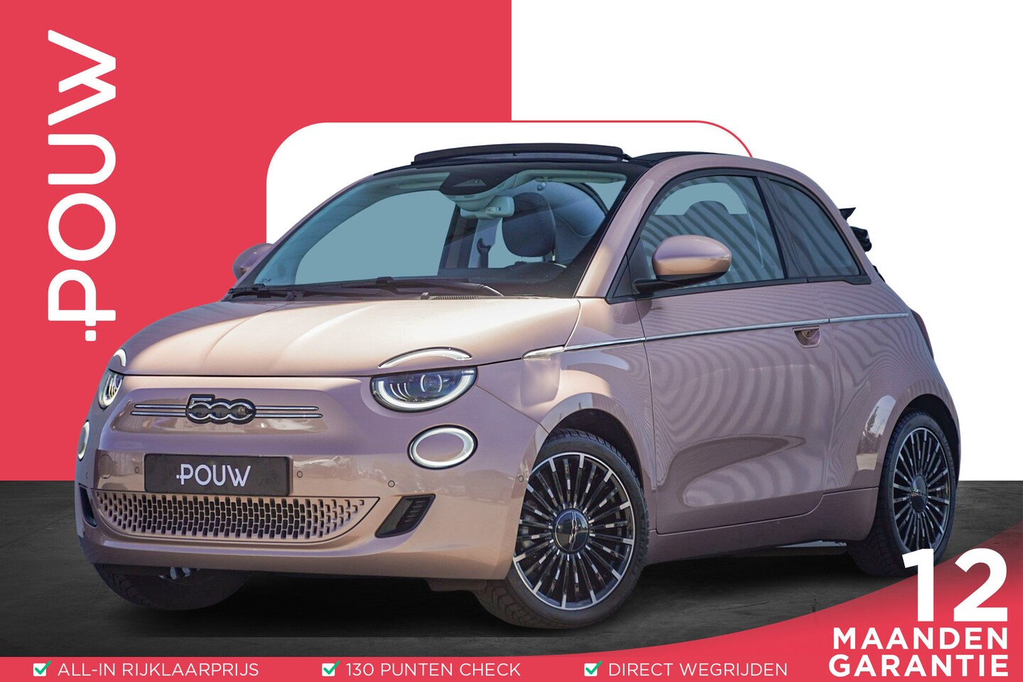 Fiat 500 C - 118pk Icon 42 kWh | Cabrio | Keylessgo - AutoWereld.nl