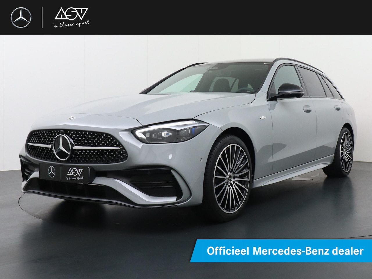 Mercedes-Benz C-klasse Estate - 300 e Business Solution AMG | Niveauregeling | Memorystoelen | Panorama - Schuifdak | 360° - AutoWereld.nl