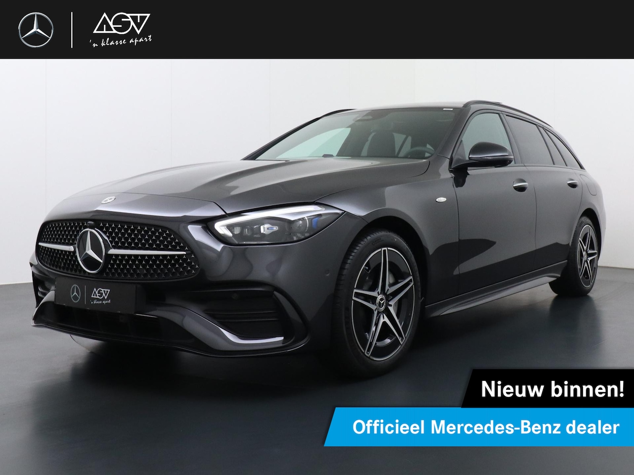 Mercedes-Benz C-klasse Estate - 300 e Business Solution AMG | Panorama - Schuifdak | Trekhaak Wegklapbaar | Niveauregeling - AutoWereld.nl