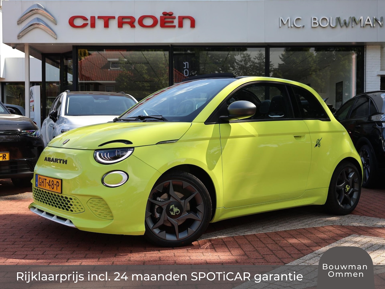 Abarth 500 - Cabrio 42 kWh 155PK, Rijklaarprijs | 17 inch wielen | Camera | Navigatie | Apple Carplay | - AutoWereld.nl