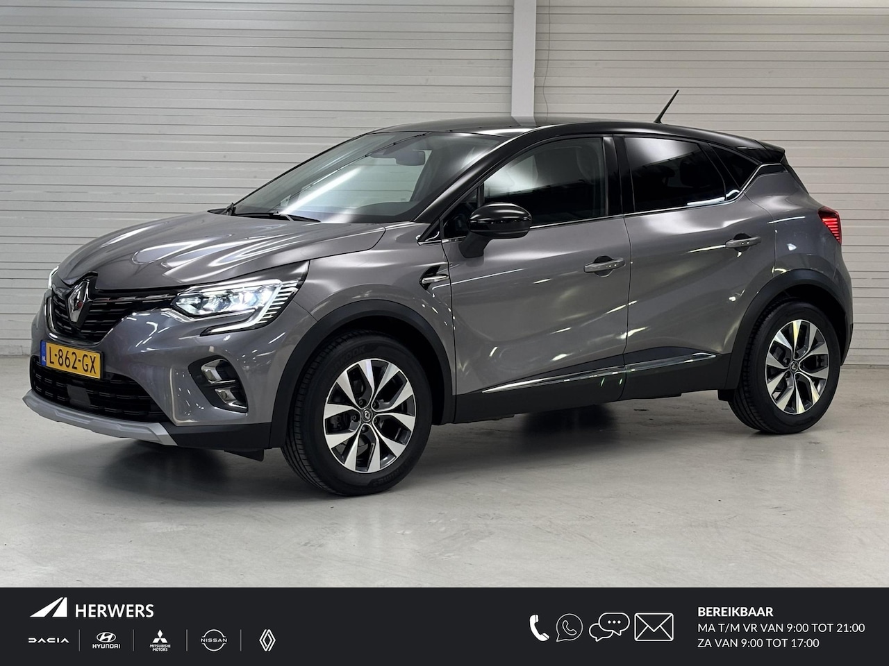 Renault Captur - 1.0 TCe 90 Intens / Eerste Eigenaar / Navigatie / Camera / Half Lederen Bekleding / Apple - AutoWereld.nl