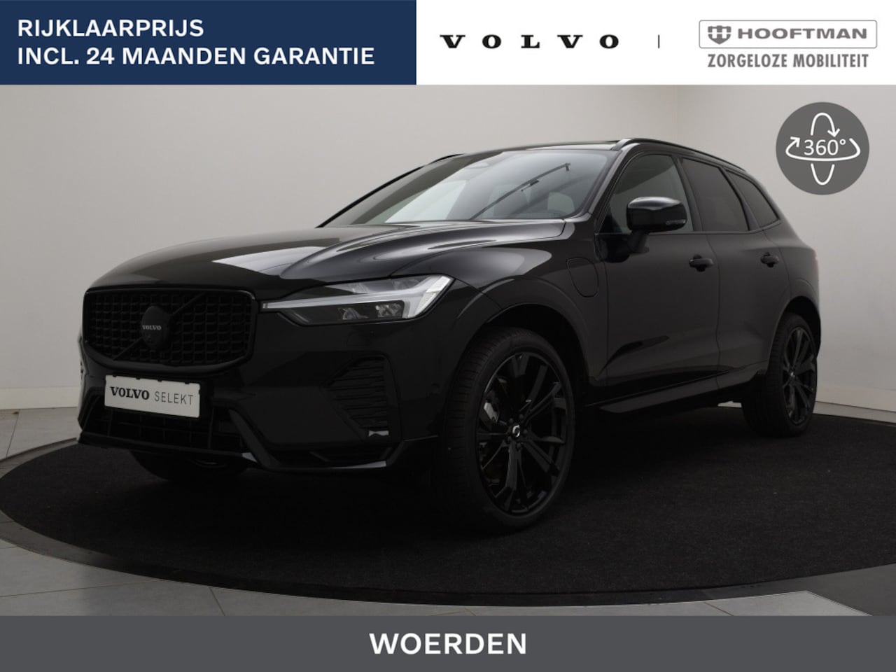 Volvo XC60 - T6 PLUG-IN HYBRID BLACK EDITION SCHUIFDAK H/K AUDIO 360GR CAM TR - AutoWereld.nl