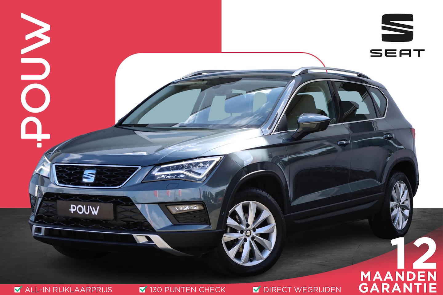 Seat Ateca - 1.5 TSI 150pk DSG Style Business Intense | Trekhaak Wegklapbaar | Navigatie - AutoWereld.nl