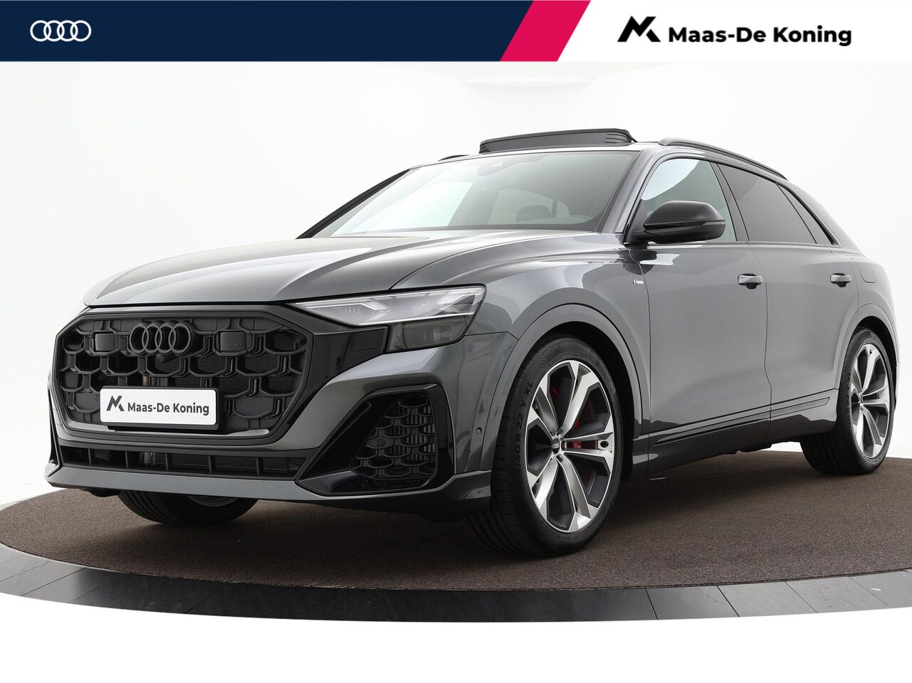 Audi Q8 - 60 TFSIe 490pk Quattro Pro Line S Competition · Luchtvering · 360 Camera · Servosluiting · - AutoWereld.nl