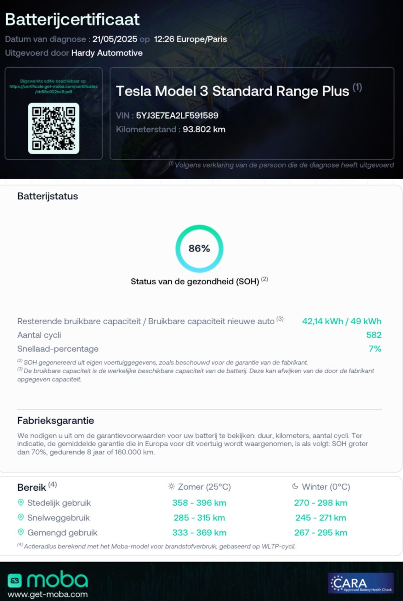 Tesla Model 3 - Standard RWD Plus 60 kWh Trekhaak (1.000kg) SOH 86% Rijklaarprijs! - AutoWereld.nl