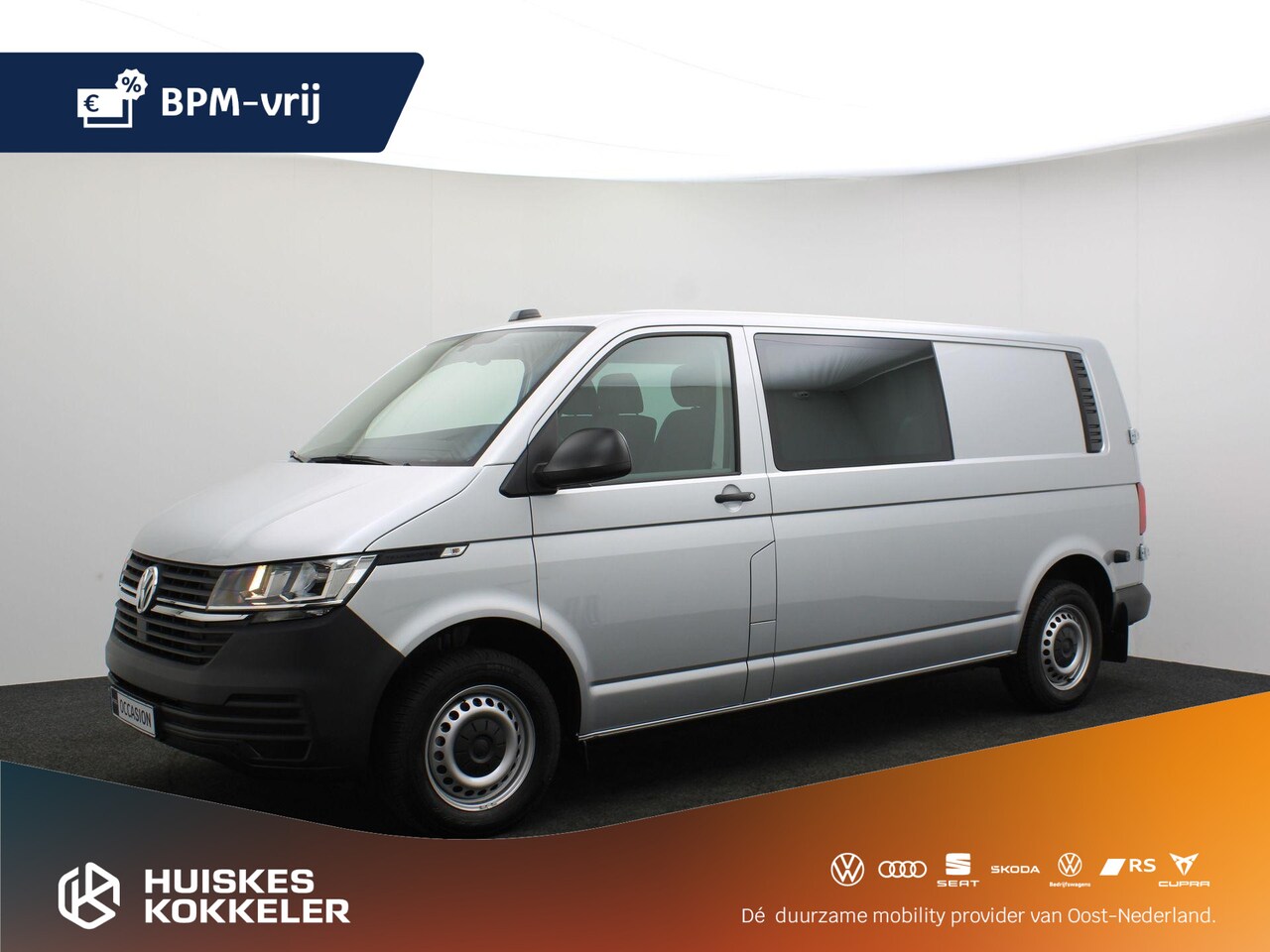Volkswagen Transporter - Dubbel cabine 2.0 TDI 150pk DSG L2 | Apple Carplay / Android Auto | Trekhaak afneembaar | - AutoWereld.nl