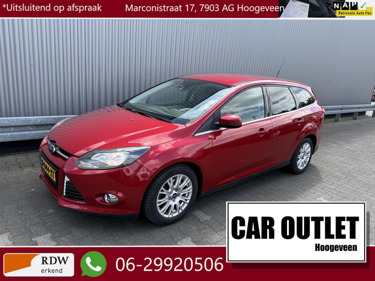 Ford Focus Wagon - 1.6 EcoBoost Titanium ST-Line Navi LM Clima --Inruil Mogelijk-- - AutoWereld.nl