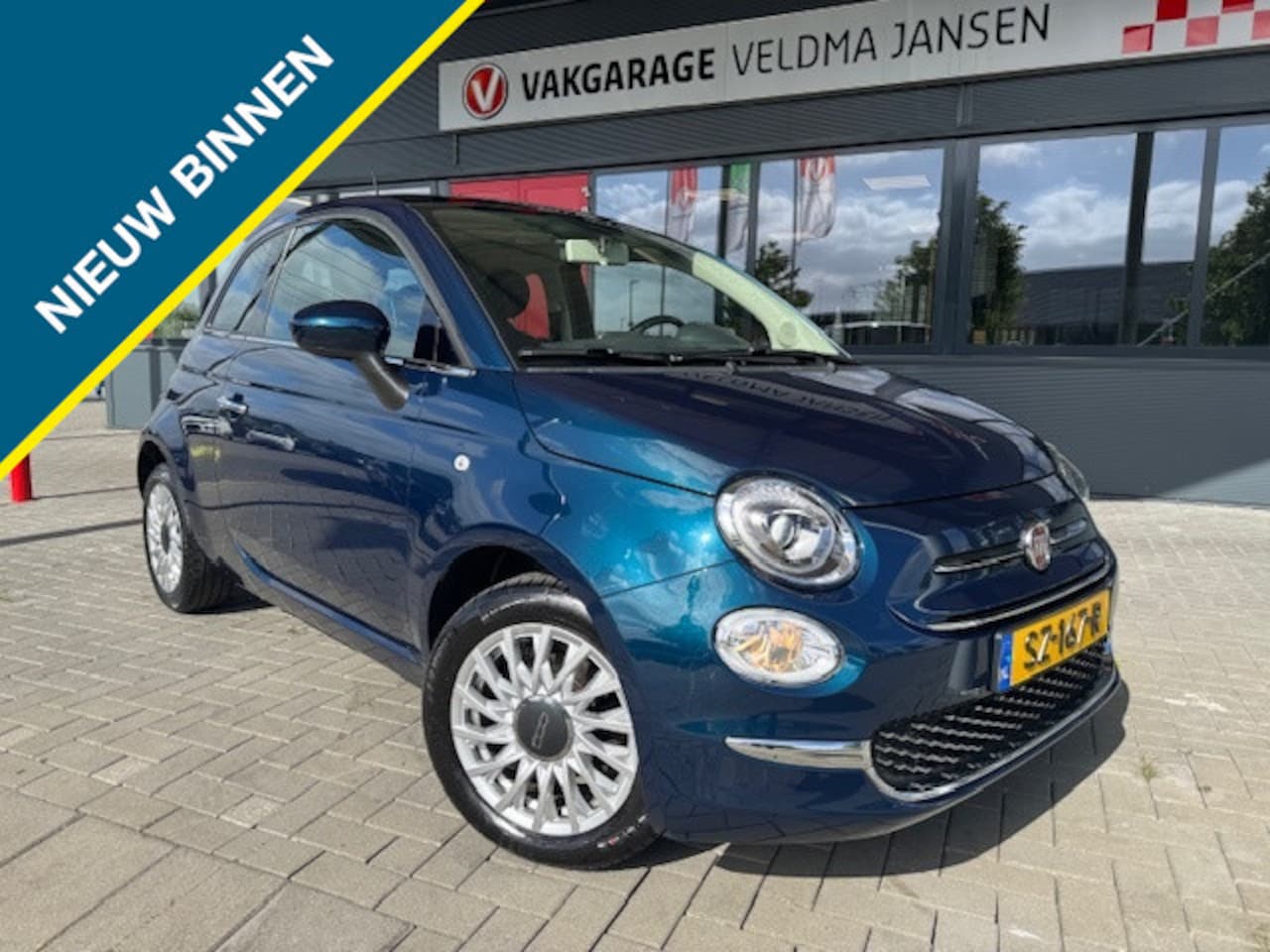 Fiat 500 - 1.2 LOUNGE + PANODAK/AIRCO/LMV/CRUISE CTR/H.LEDER - AutoWereld.nl
