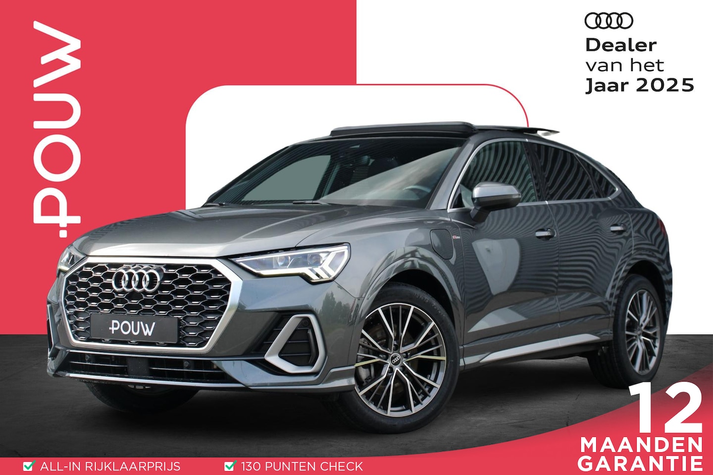 Audi Q3 Sportback - 45 TFSIe 245pk PHEV S Edition | Panoramadak | Dodehoek Sensor | Ambient Light Plus | Apple - AutoWereld.nl