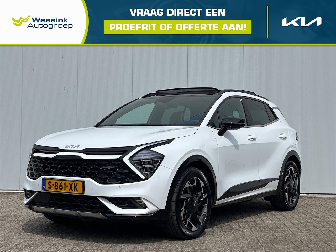 Kia Sportage - 1.6 T-GDi 265pk Plug-In Hybrid AT6 4WD GT-Line | Schuif- Kanteldak | Sensoren Voor + Achte - AutoWereld.nl