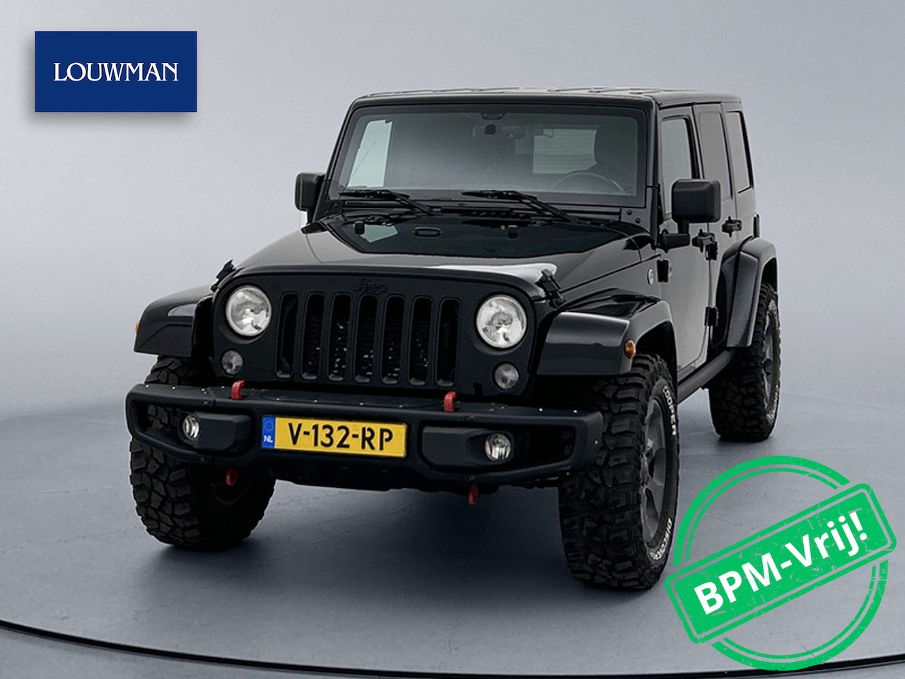 Jeep Wrangler - 2.8 CRD Night Eagle Grijs Kenteken Cruise Control Navigatie Airco Trekhaak 4X4 Alpine Audi - AutoWereld.nl