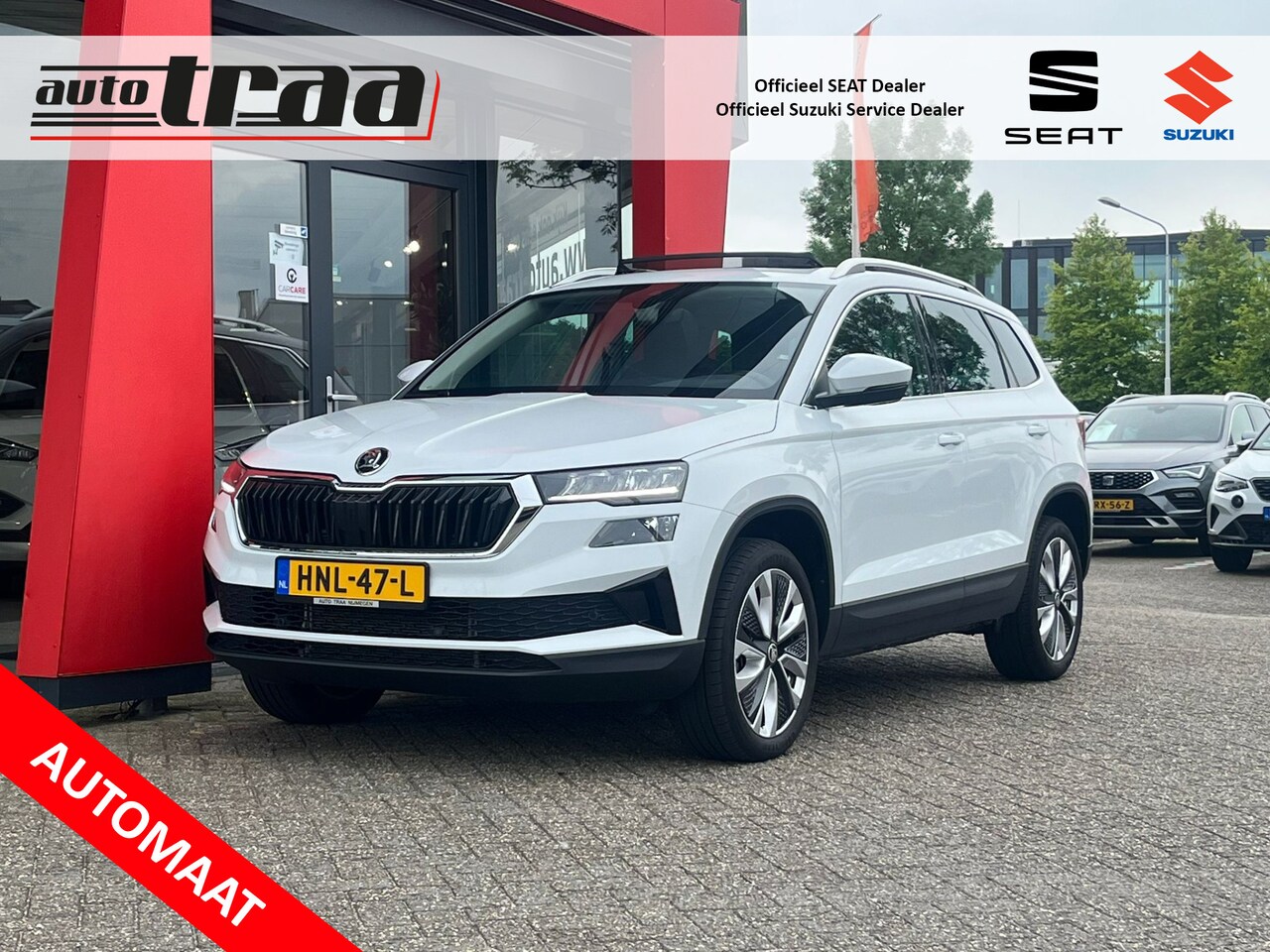 Skoda Karoq - 1.5 TSI ACT Business Edition / 18'' LMV / ELEK. KLEP / PAN-SCHUIF DAK / - AutoWereld.nl