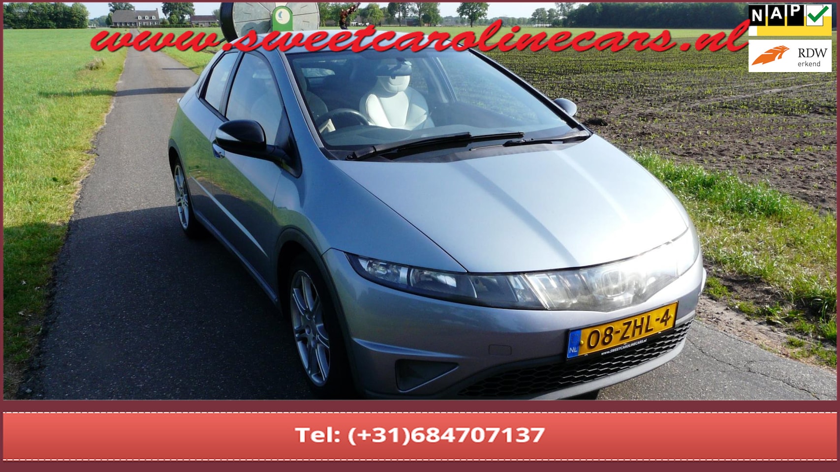 Honda Civic - 1.3 Hybrid 1.3 Hybrid,Airco,Elec.pakket,Leder,Lmv's...LET OP RHD!!! - AutoWereld.nl