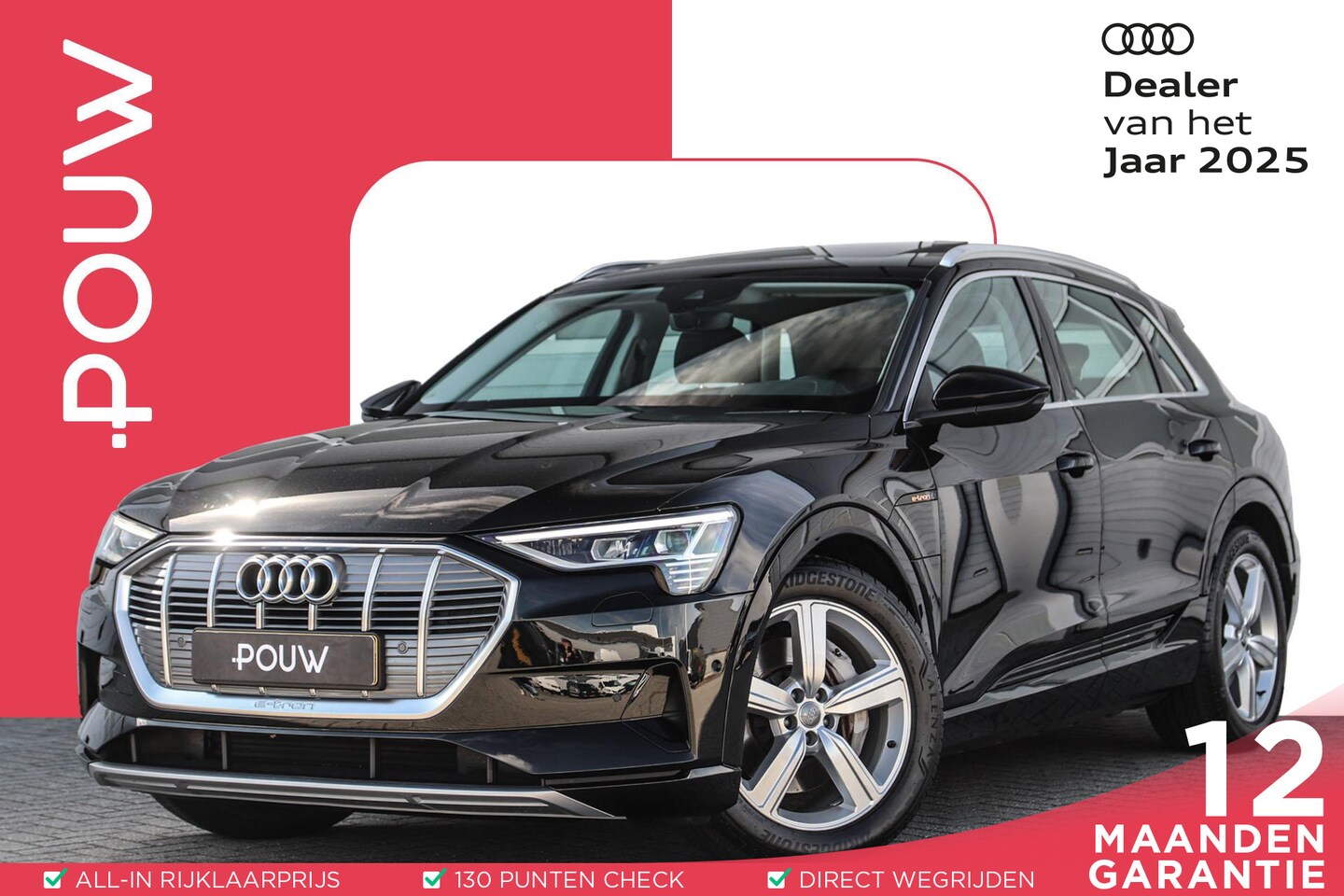 Audi e-tron - 50 quattro 313pk Business Edition Plus 71 kWh | Panoramadak | Leder - AutoWereld.nl