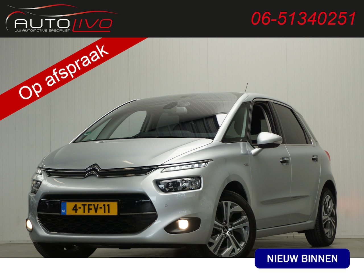Citroën C4 Picasso - 1.6 THP Exclusive 157 PK! MASSAGE H. LEER NAVI CLIMA CAMERA PDC TREKHAAK etc. - AutoWereld.nl