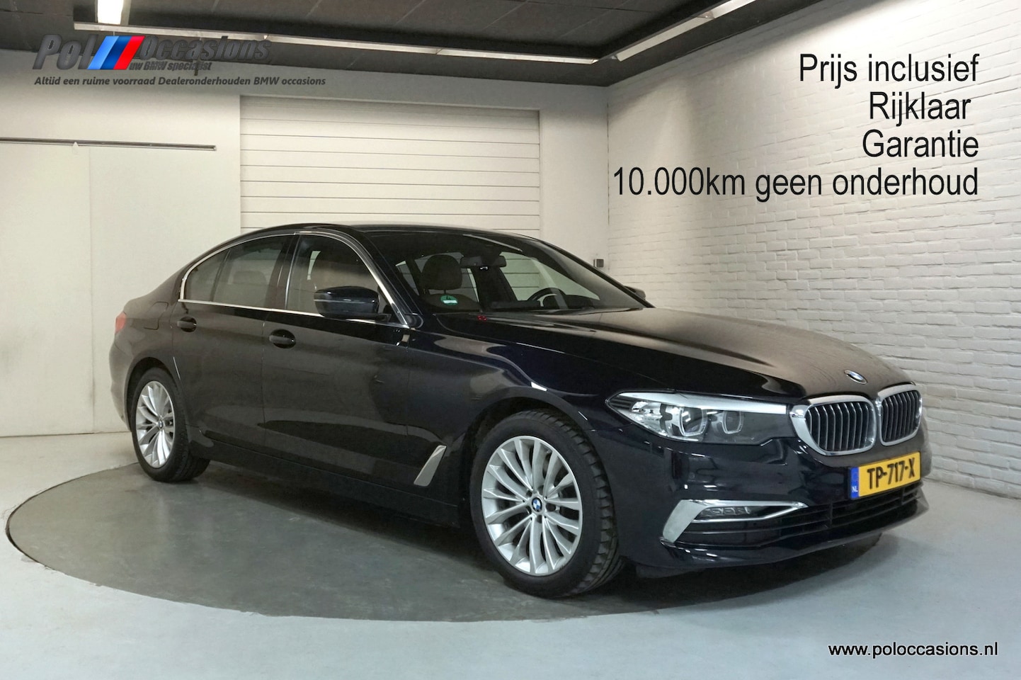BMW 5-serie - 520i LUXE | Azuritschwarz | NL DEALERAUTO! | Apple Carplay - AutoWereld.nl