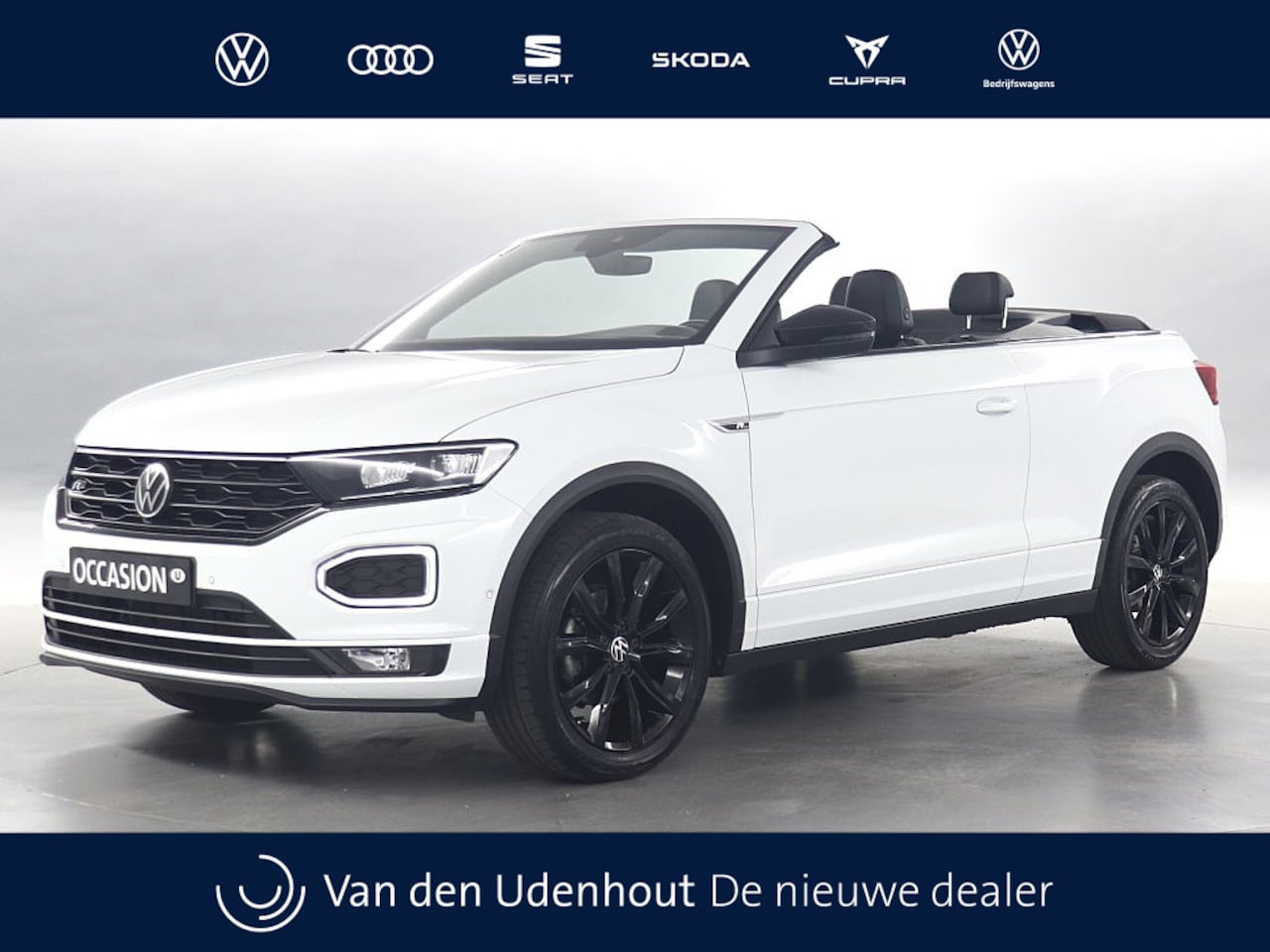 Volkswagen T-Roc Cabrio - 1.5 TSI 150pk Automaat R-Line / BlackStyle / Adaptive Cruise / Keyless - AutoWereld.nl