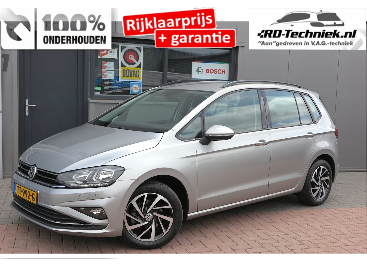 Volkswagen Golf Sportsvan - 1.0 TSI 81kw 110pk H6 Comfortline Cruise-control,PDC, LMV,Achteruitrijcamera ,Stoelverwarm - AutoWereld.nl