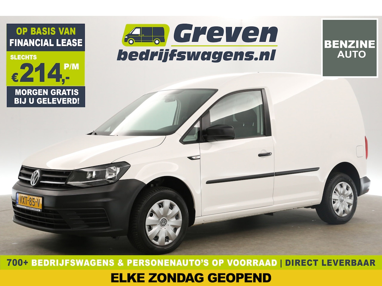 Volkswagen Caddy - TSI L1H1 | BENZINE | EMISSIEVRIJE ZONE | Airco Bluetooth Schuifdeur Elektrpakket - AutoWereld.nl