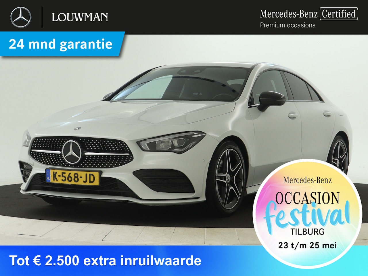 Mercedes-Benz CLA-Klasse - 200 Business Solution AMG | AMG Line | Night Pakket | Sfeerverlichting | Achteruitrijcamer - AutoWereld.nl