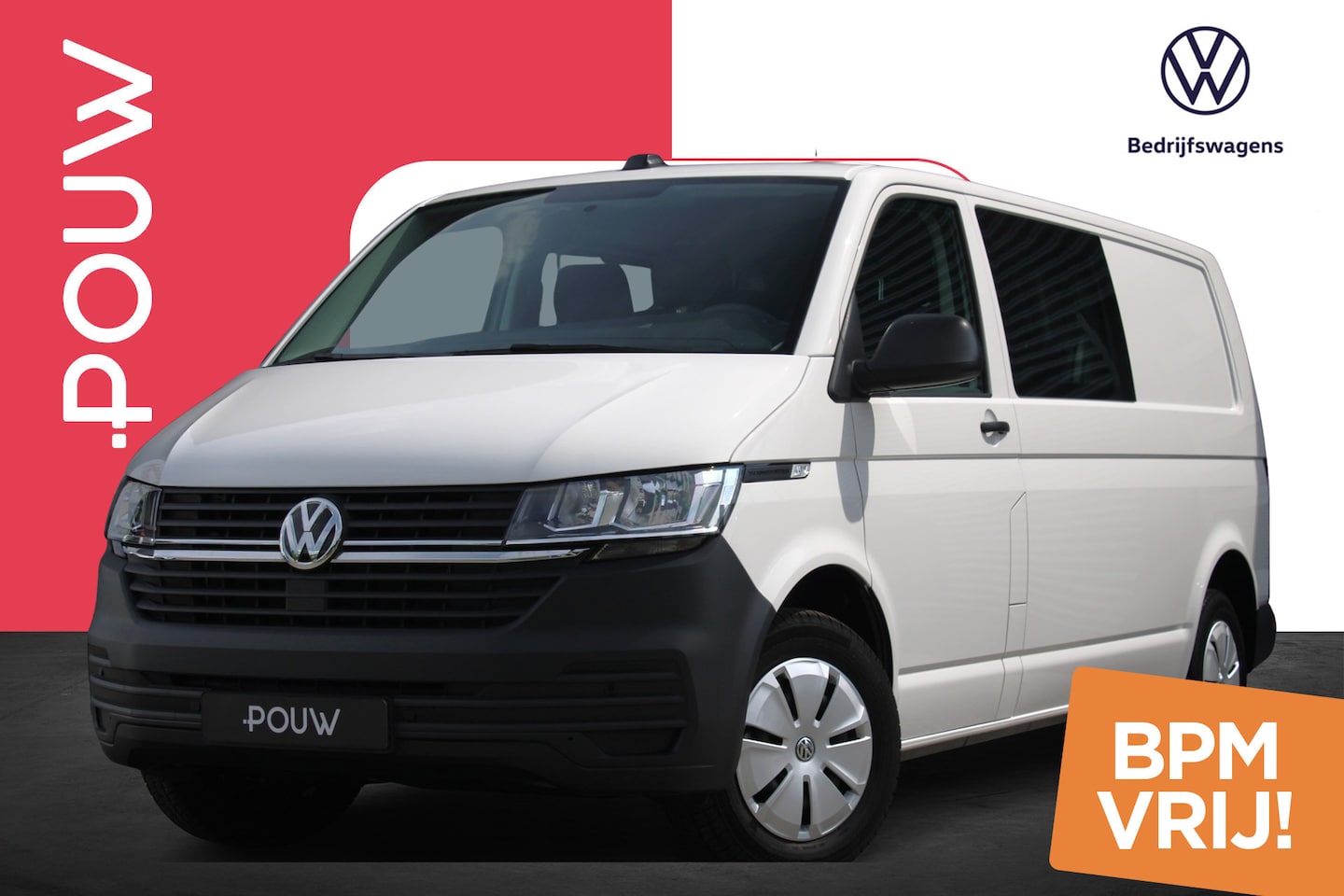 Volkswagen Transporter - 2.0 TDI 150pk DSG L2H1 DC 30 | Dubbele Cabine | Standkachel | Achteruitrijcamera | Trekhaa - AutoWereld.nl