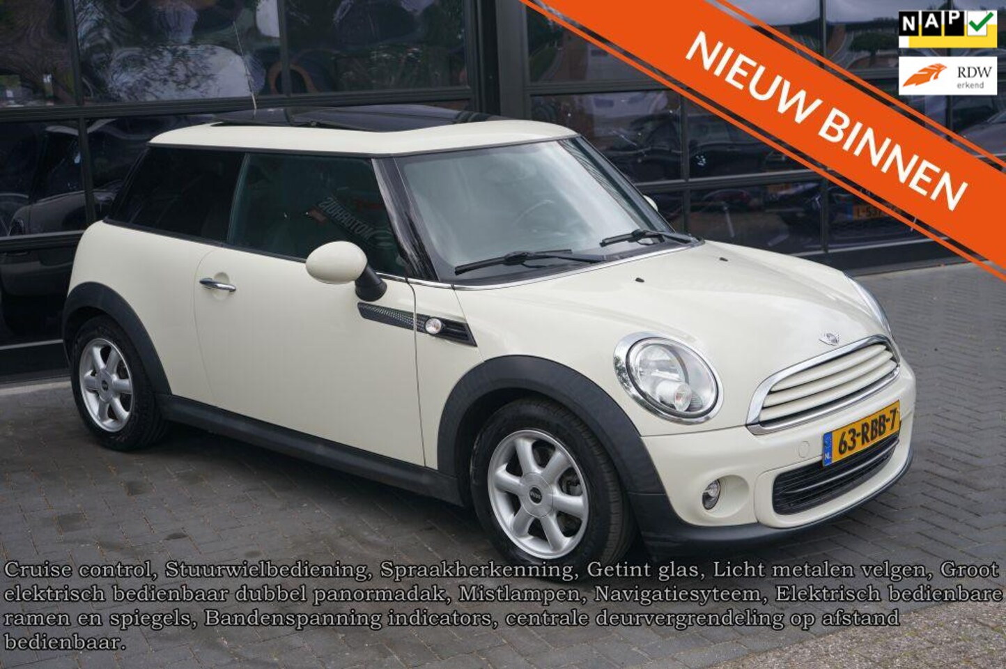 MINI One - Mini 1.6 MINIMALIST Business Line, Panodak, Airco, Elek pakket, - AutoWereld.nl
