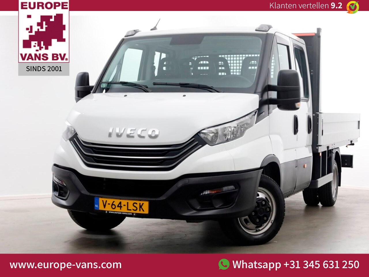 Iveco Daily - 35C14 136pk E6 Open Laadbak D.C. Trekhaak 3500kg 09-2023 - AutoWereld.nl