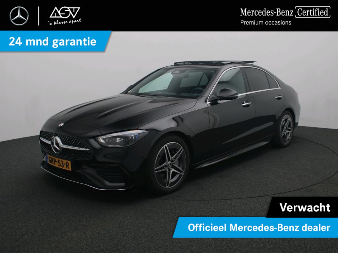 Mercedes-Benz C-klasse - 180 AMG Line Panoramadak, stoelen met memory - AutoWereld.nl